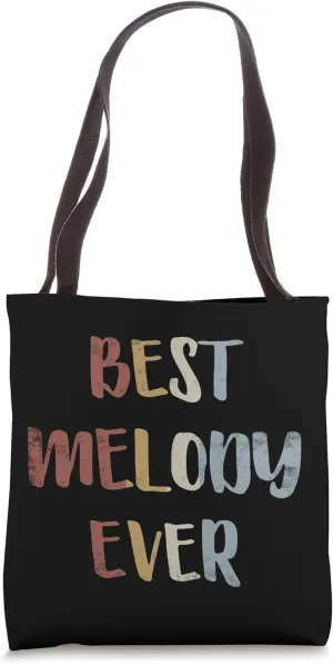 Best Melody Ever Retro Vintage First Name Gift Tote Bag