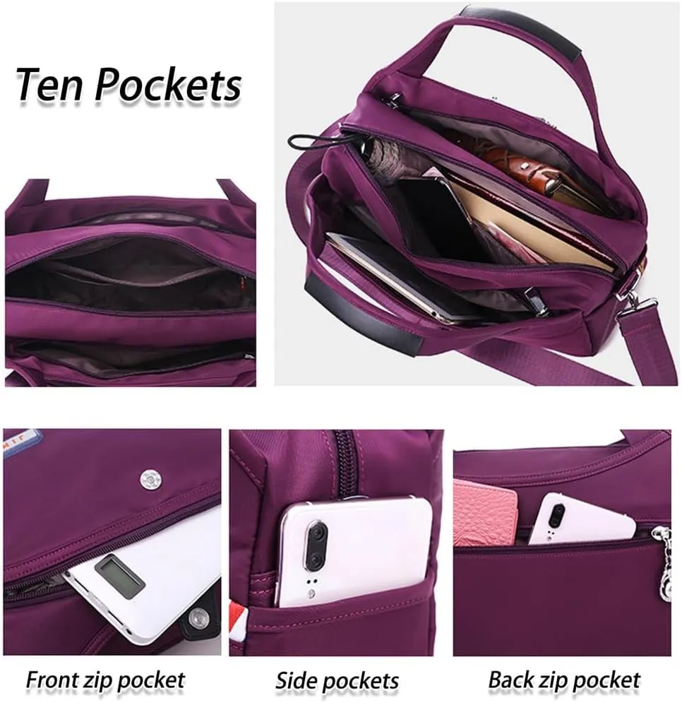 Blaciokamith Tote Bag, Waterproof Oxford Cloth Simple Messenger Bag，Blaciokamith Soft Side Lightweight Underseat Tote Bag