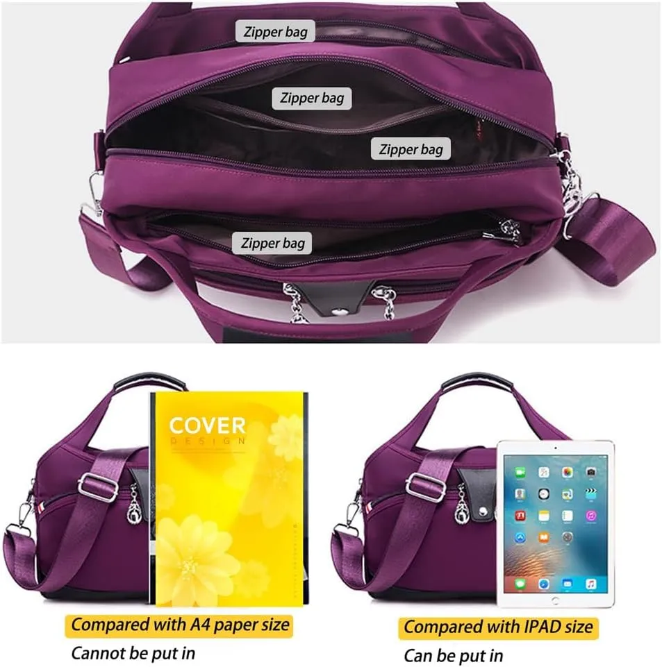 Blaciokamith Tote Bag, Waterproof Oxford Cloth Simple Messenger Bag，Blaciokamith Soft Side Lightweight Underseat Tote Bag