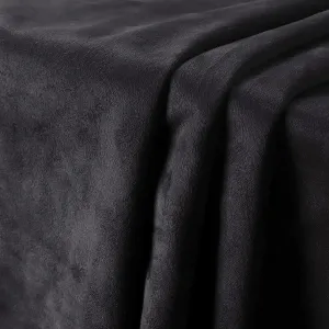 Black Suede Fabric Double-Side Upholstery Suede Material 64" Wide by 96" Soft Smooth for Cushion Sofa Pillows Repair, Car Headliner Replacement, Home Décor DIY Project