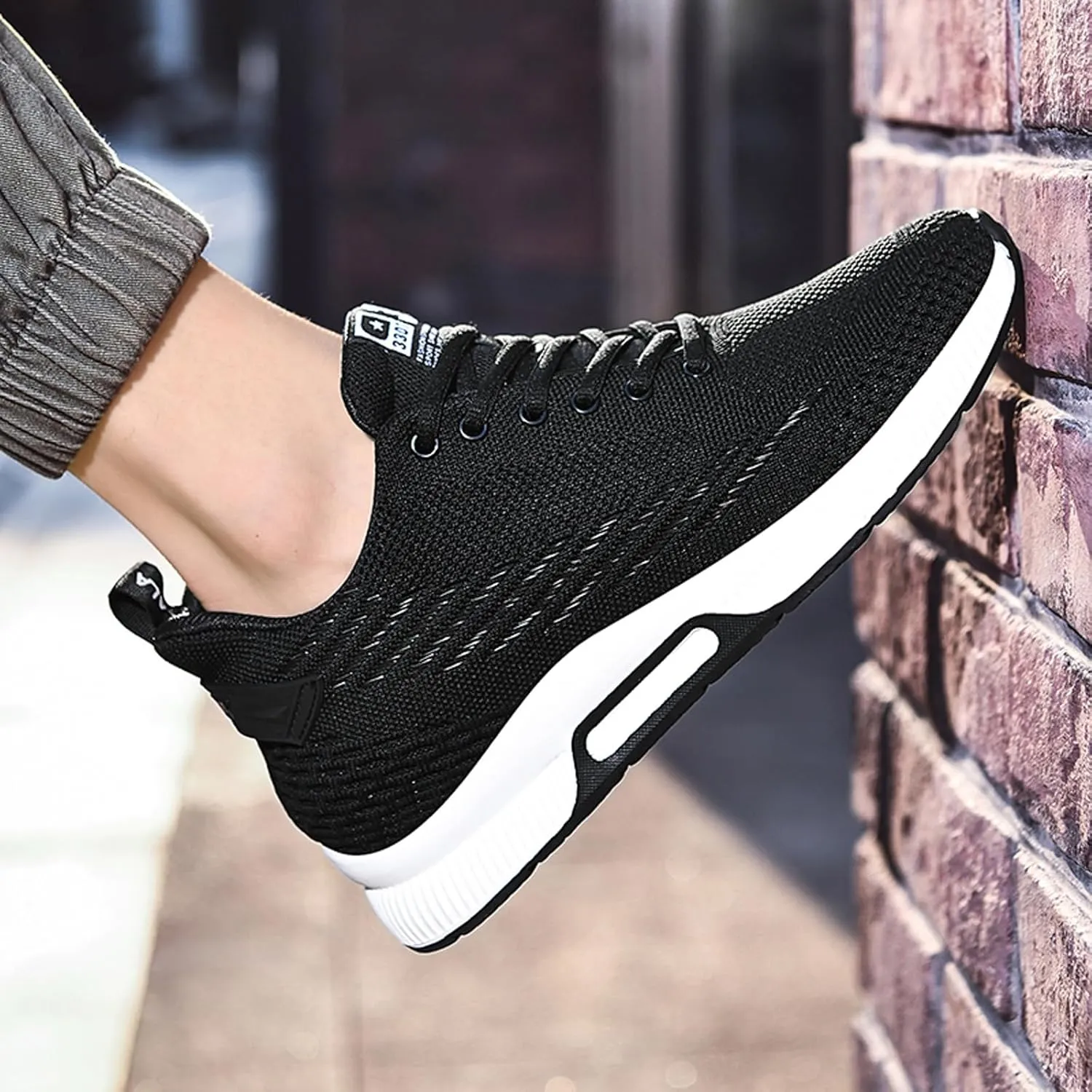 BMINFEE Men's Height Increasing Shoes Taller Elevator Height Boosting Mesh Breathable Outdoor Elevator Shoes for Men