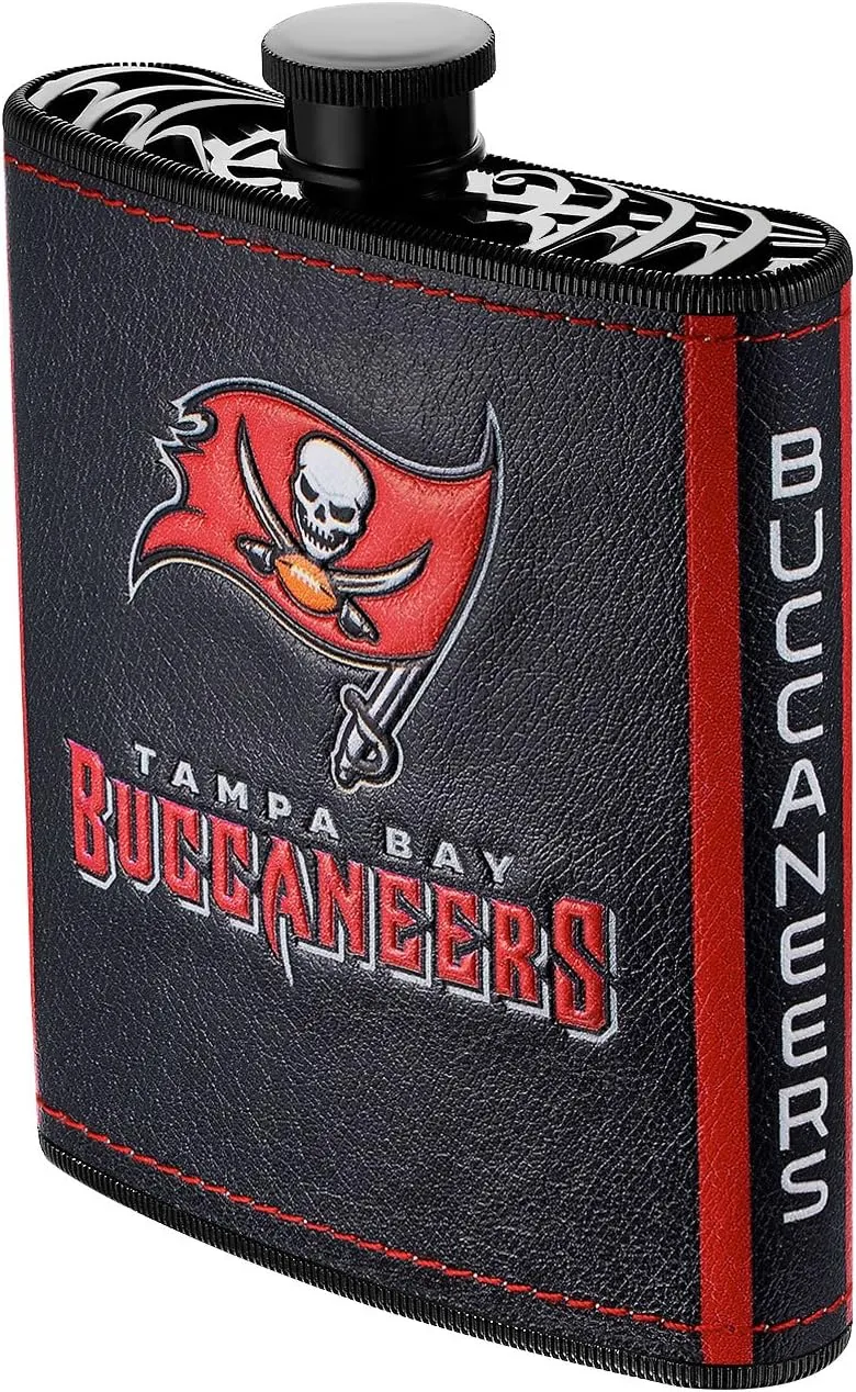 Boelter Brands NFL Tampa Bay Buccaneers Plastic Hip Flask, 7-Ounce