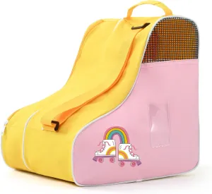 Boulder Bee Roller Skate Bag, Ice Skate Bag for Women with Adjustable Shoulder Strap, Shoe Bag for Ice Skating/Inline Skates, for Both Kids and Adults