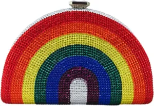 Boutique De FGG Retro Crystal Clutch Purses for Women Luxury Rhinestone Evening Bag Novelty Formal Party Clutch Handbag,Mini