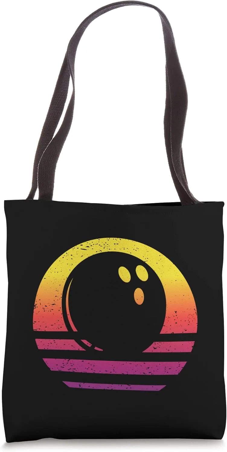 Bowling Retro Style Vintage Tote Bag