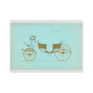 Brewster & Co Design for 6 seat Phaeton no. 4174 Vintage Illustration Personalized Canvas Art