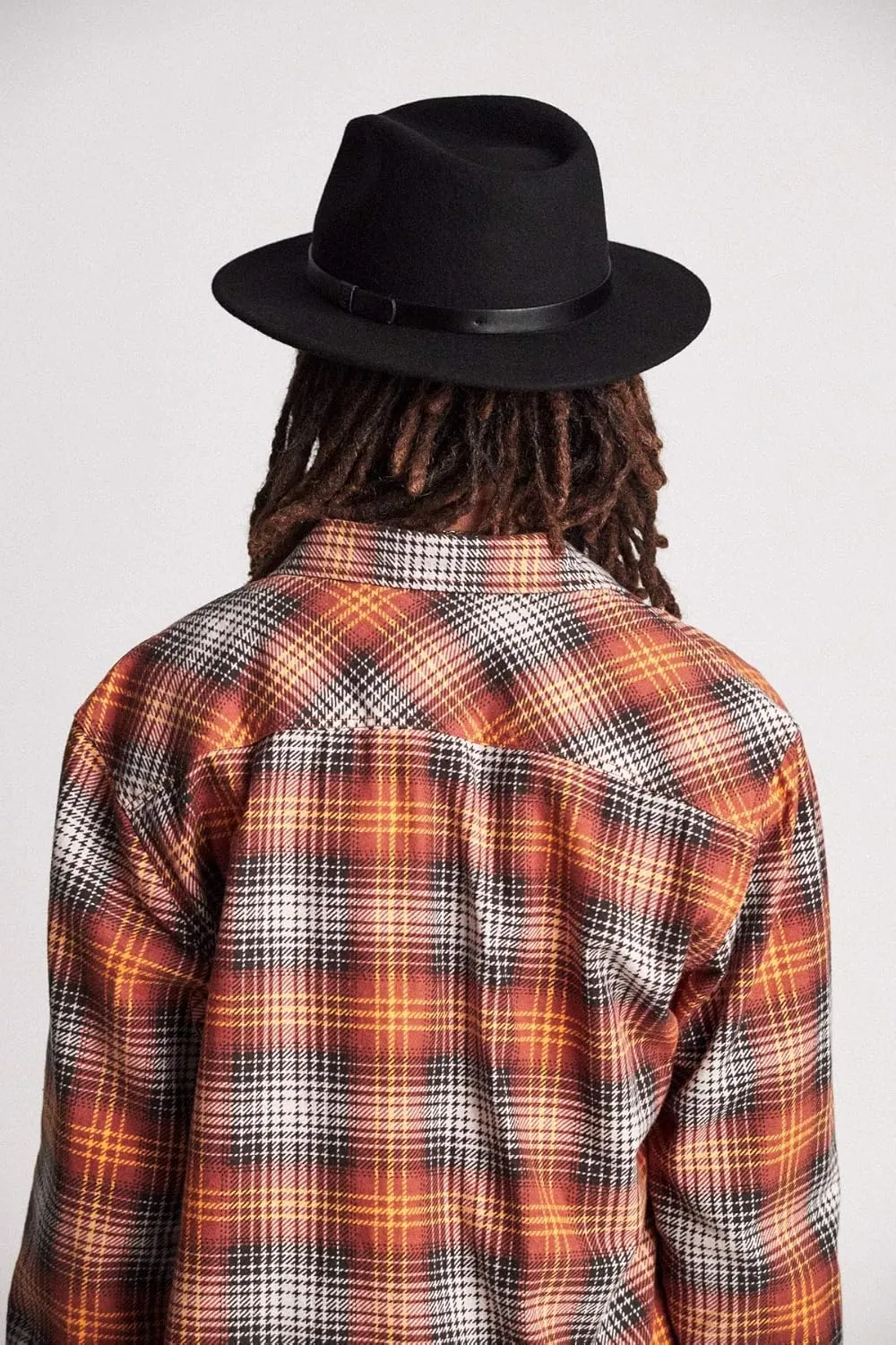Brixton Messer Medium Brim Felt Fedora Hat