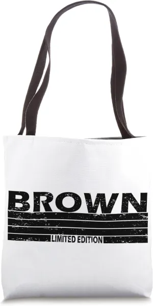 Brown Surname Limited Edition Retro Vintage Style Sunset Tote Bag