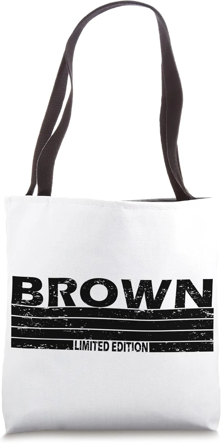 Brown Surname Limited Edition Retro Vintage Style Sunset Tote Bag