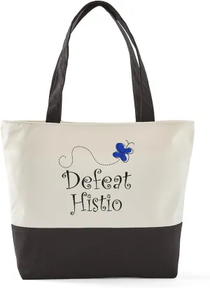 CafePress Defeat Histio Canvas Tote Top Zipper Closure
