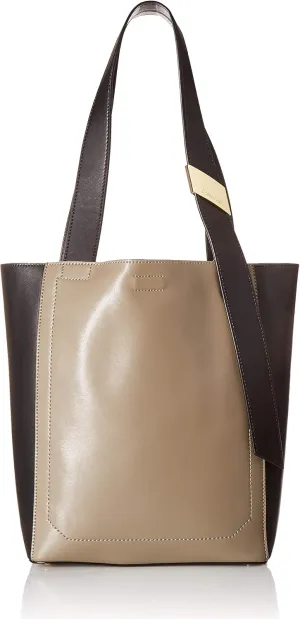 Calvin Klein Karsyn Nappa Leather Belted North/South Tote