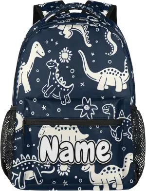 Camo Dinosaur Footprint Large Backpack Fashion Travel Backpacks for Business Women Men Casual Laptop Bag Waterproof Lightweight Shoulder Bags 16in