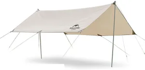 Camping Hammock Tarp, Camping Tarp Rain Fly Tent Waterproof Rainfly Shelter, Sunshade Anti-UV Snow Sunshade Portable Beach Sun Shelter Perfect for Camping, Hiking Sun Shelter,Large