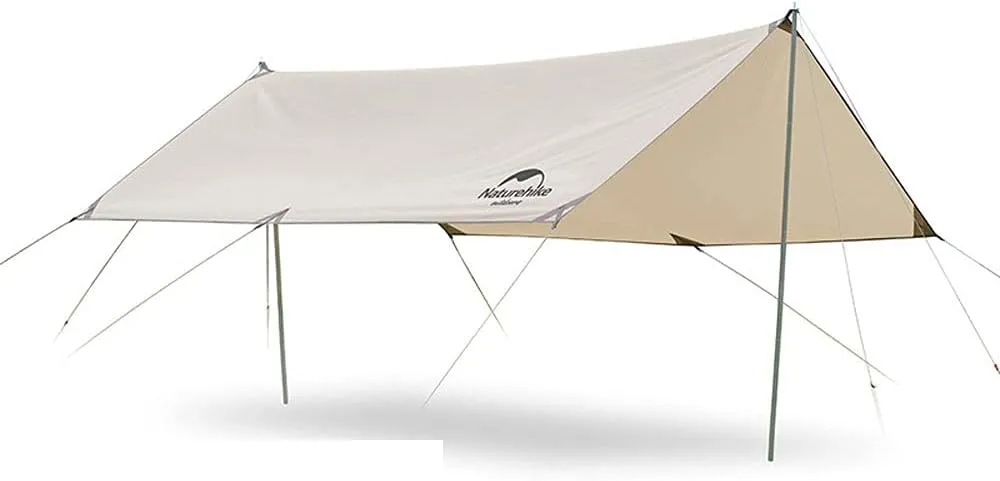Camping Hammock Tarp, Camping Tarp Rain Fly Tent Waterproof Rainfly Shelter, Sunshade Anti-UV Snow Sunshade Portable Beach Sun Shelter Perfect for Camping, Hiking Sun Shelter,Large