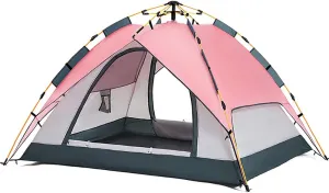 Camping Tent,Automatic Tent,Pop Up Instant Tents, Family Camping Tent, 3-4 Person Waterproof Automatic Tents for Camping, Outdoor, Backyard