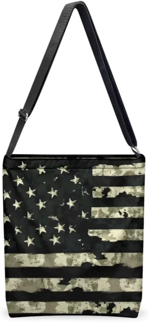 Canvas Crossbody Tote Bag for Women Shoulder Handbag Large Capacity Work Travel Purse with Zipper Pocket