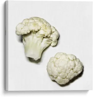 Canvas Lab Canvas Wall Art by Chef Capellini - Cauliflower Food & Decoration - 8 x 8 in - Food Kitchen Ingredients Chef Diet Nutrition