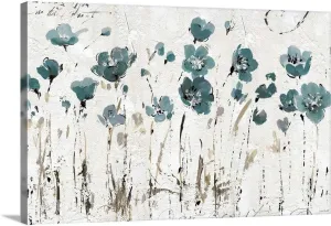 CANVAS ON DEMAND Abstract Balance VI Blue Canvas Wall Art Print by Lisa Audit, Abstract, Contemporary, Modern, Home Decor, Design Artwork, 30" x20in