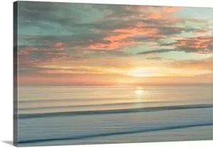 CANVAS ON DEMAND Beach Sunrise Canvas Wall Art Print by Alex Hanson, Contemporary, Home Decor, Ocean Artwork, 24" x16in