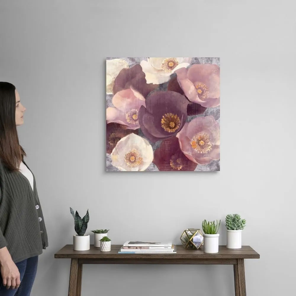 CANVAS ON DEMAND Eventide Plum Canvas Wall Art Print by Albena Hristova, Contemporary, Traditional, Home Decor, Artwork, 24" x24in
