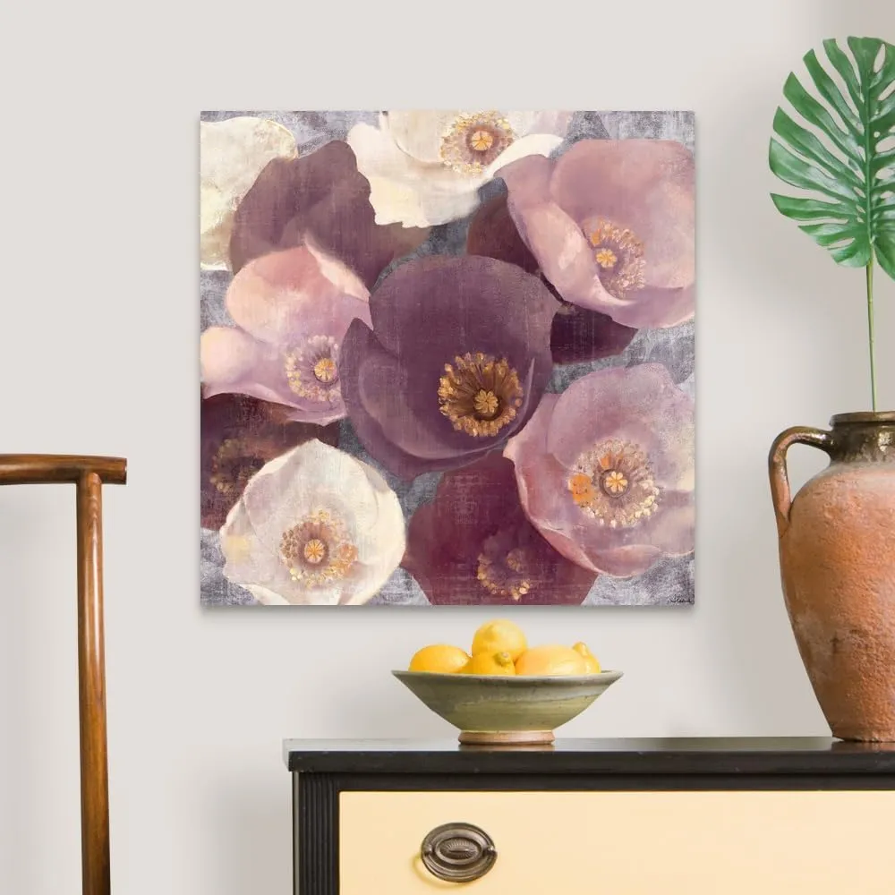 CANVAS ON DEMAND Eventide Plum Canvas Wall Art Print by Albena Hristova, Contemporary, Traditional, Home Decor, Artwork, 24" x24in