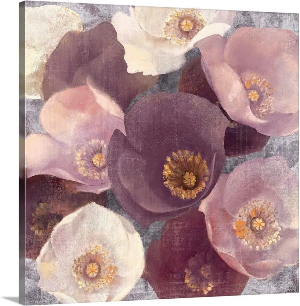 CANVAS ON DEMAND Eventide Plum Canvas Wall Art Print by Albena Hristova, Contemporary, Traditional, Home Decor, Artwork, 24" x24in