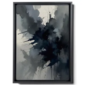 Canvas Print Abstract Symphony in Blue Prints on Canvas Modern Abstract Artistry in Striking Blue Hues Wall Art, Decor