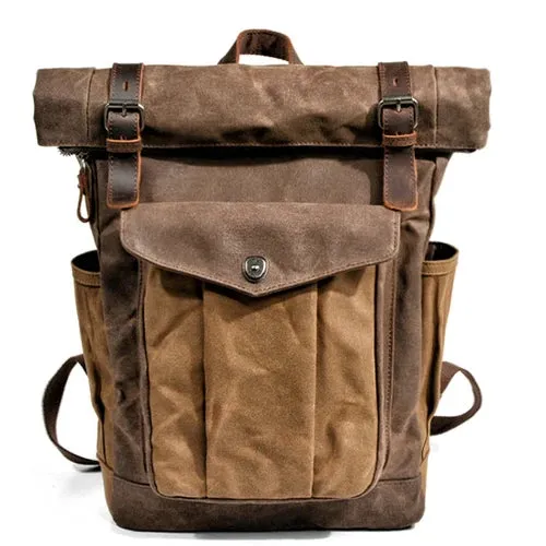 Canvas Roll Top Backpack