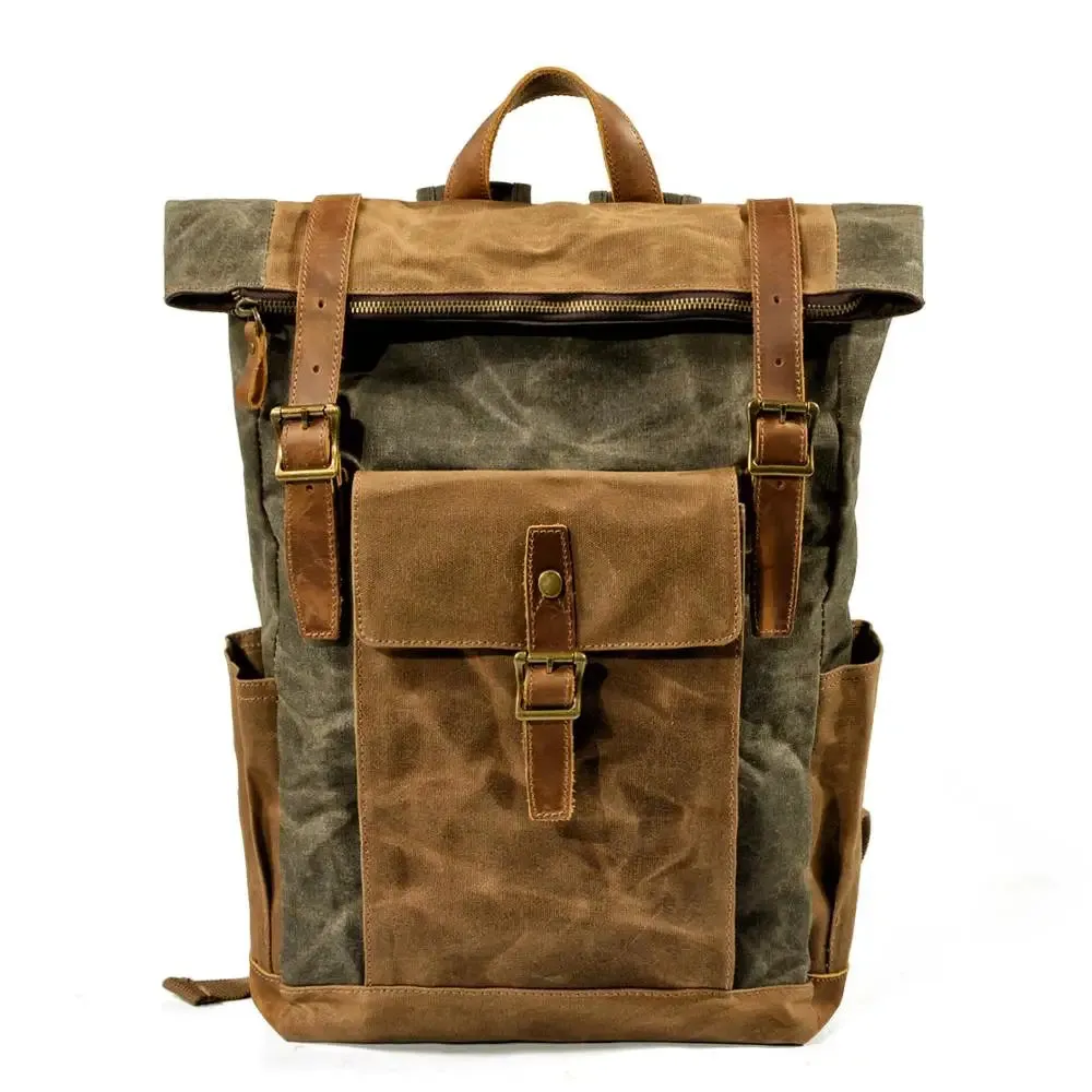 Canvas Roll Top Backpack