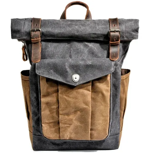 Canvas Roll Top Backpack
