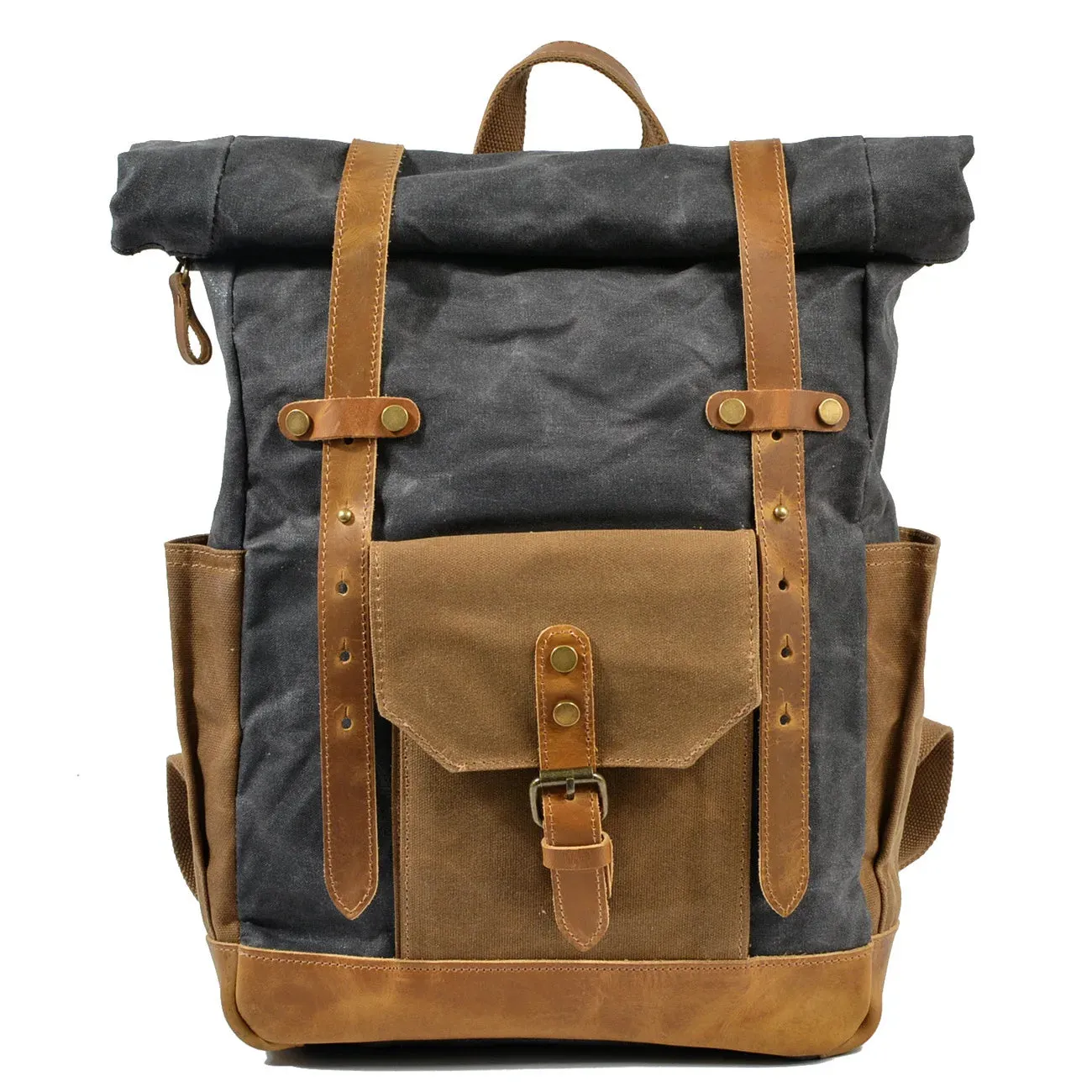 Canvas Roll Top Backpack