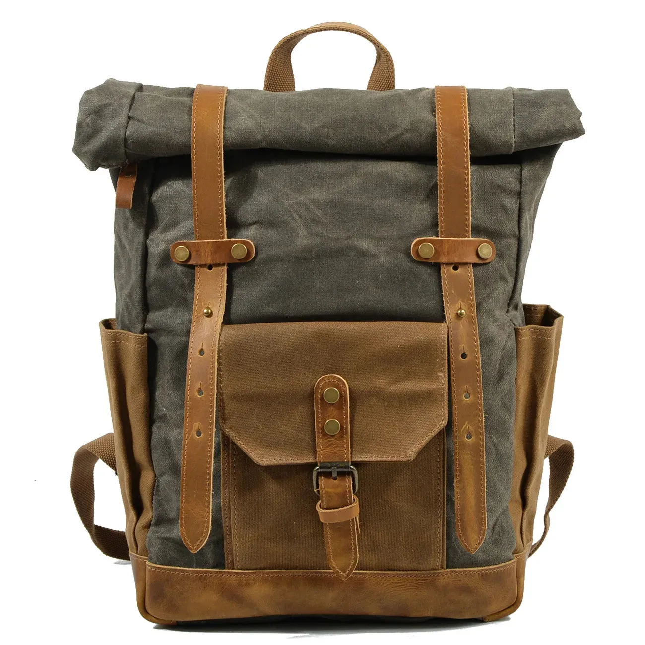Canvas Roll Top Backpack