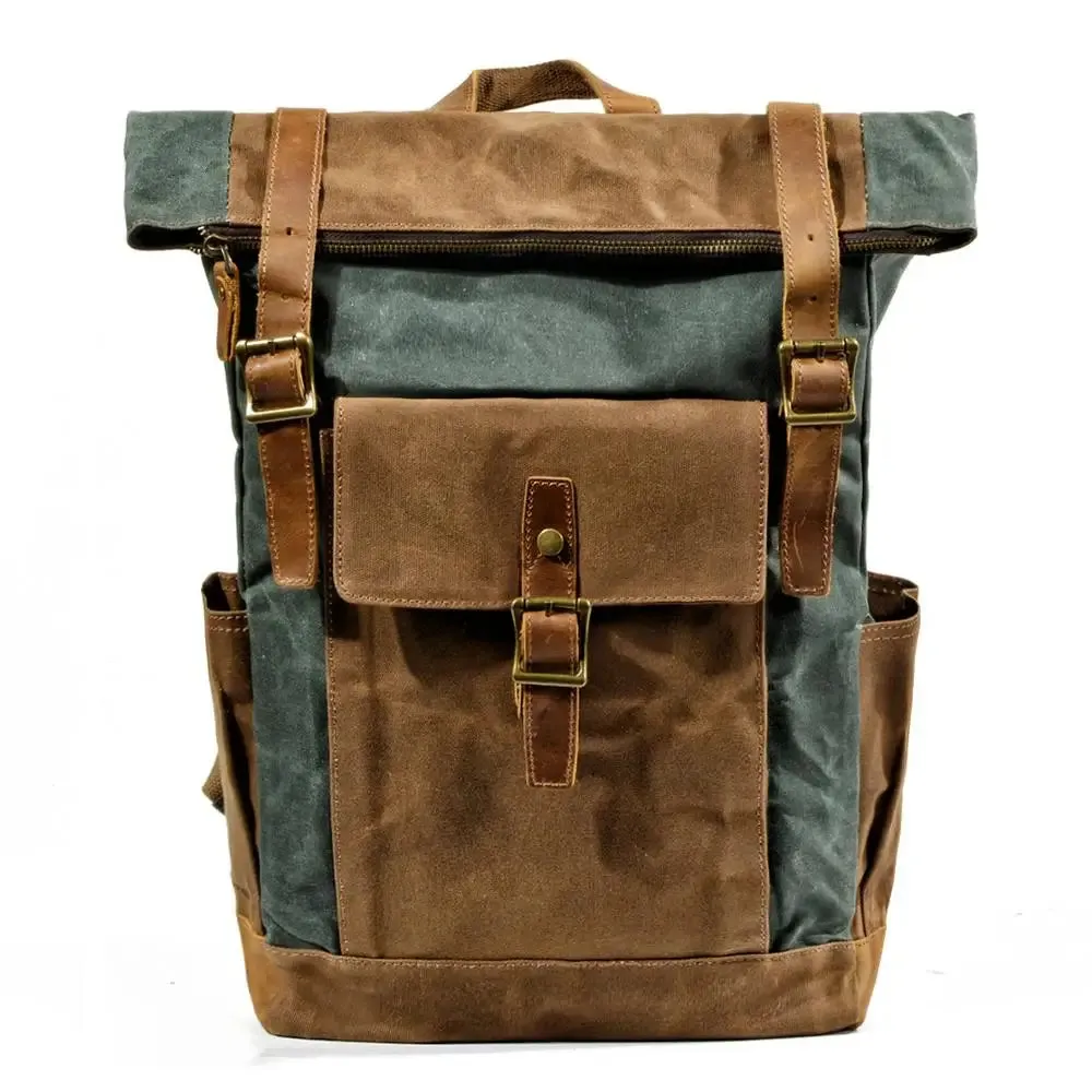 Canvas Roll Top Backpack