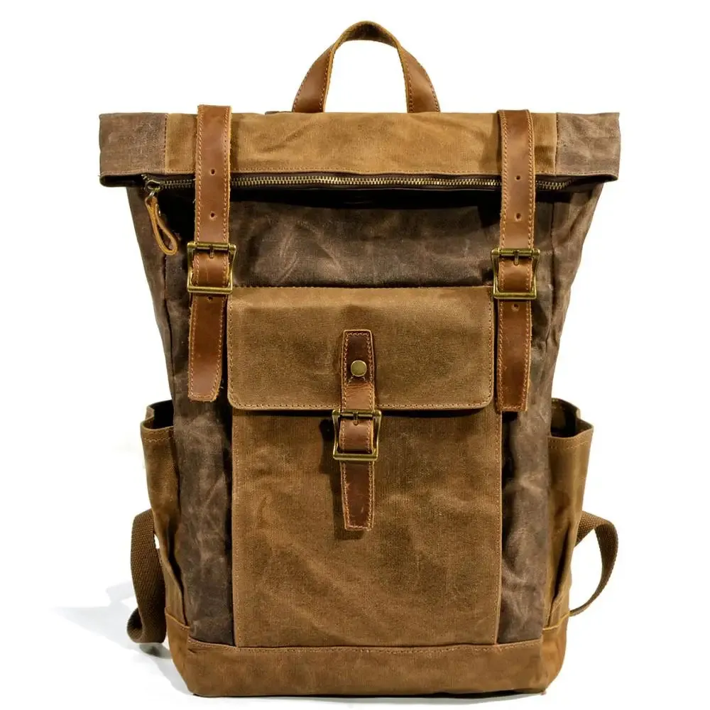 Canvas Roll Top Backpack