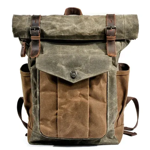 Canvas Roll Top Backpack