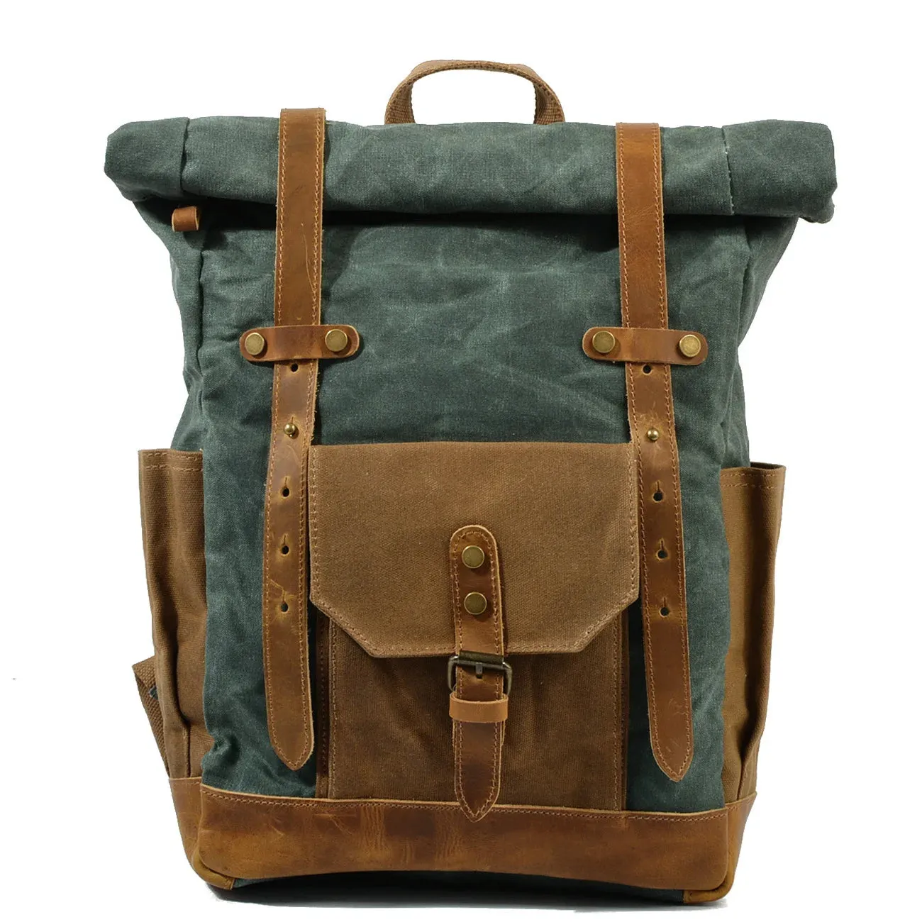 Canvas Roll Top Backpack