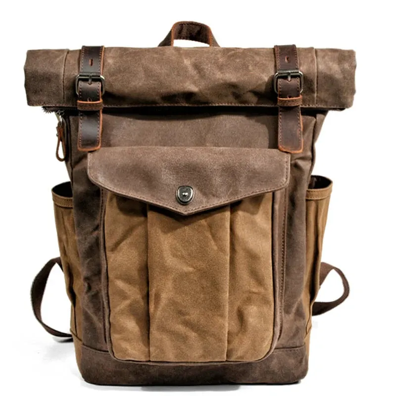 Canvas Roll Top Backpack