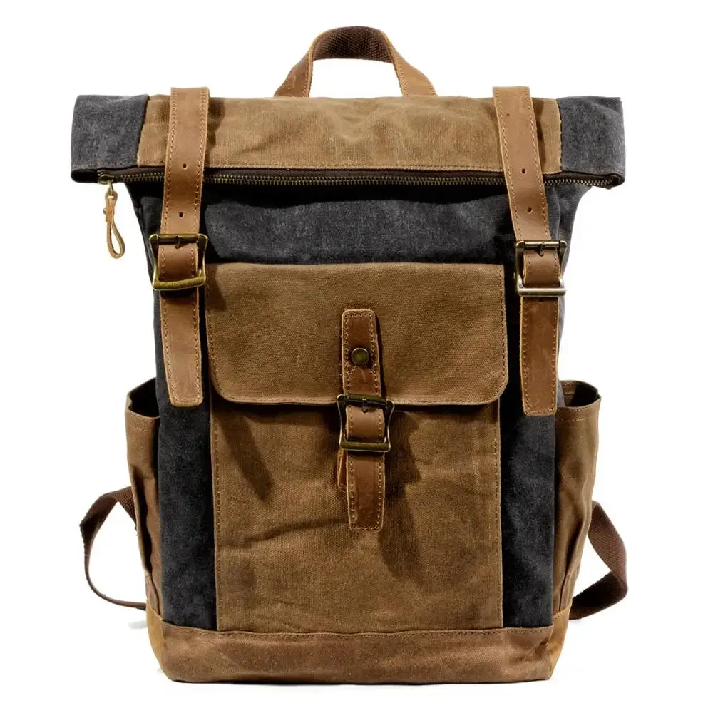Canvas Roll Top Backpack