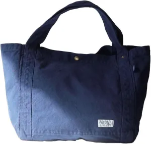 Canvas Shoulder Tote Bag Cotton100% japan Washable Daily use Large capacity Shopping Bag (VC-25)