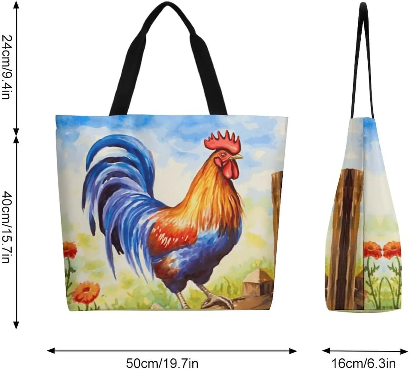 Canvas Tote Bag Large Women Casual Shoulder Bag Handbag Reusable Beach Shopping Grocery Bag For Outdoors