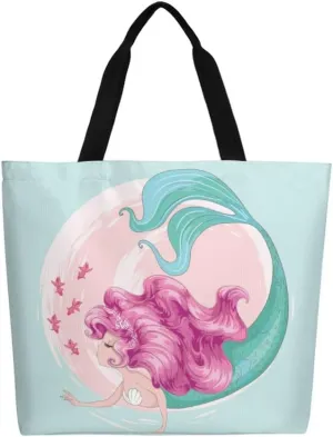 Canvas Tote Bag Large Women Casual Shoulder Bag Handbag Reusable Beach Shopping Grocery Bag For Outdoors