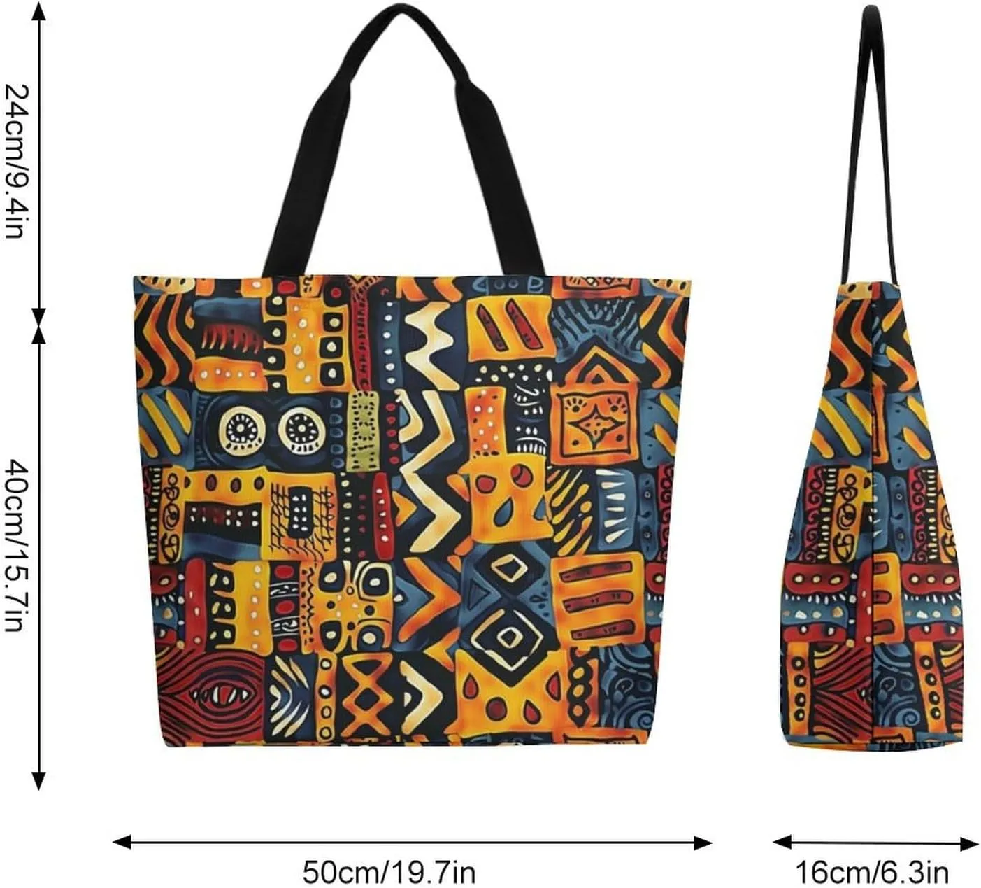 Canvas Tote Bag Large Women Casual Shoulder Bag Handbag Reusable Beach Shopping Grocery Bag For Outdoors