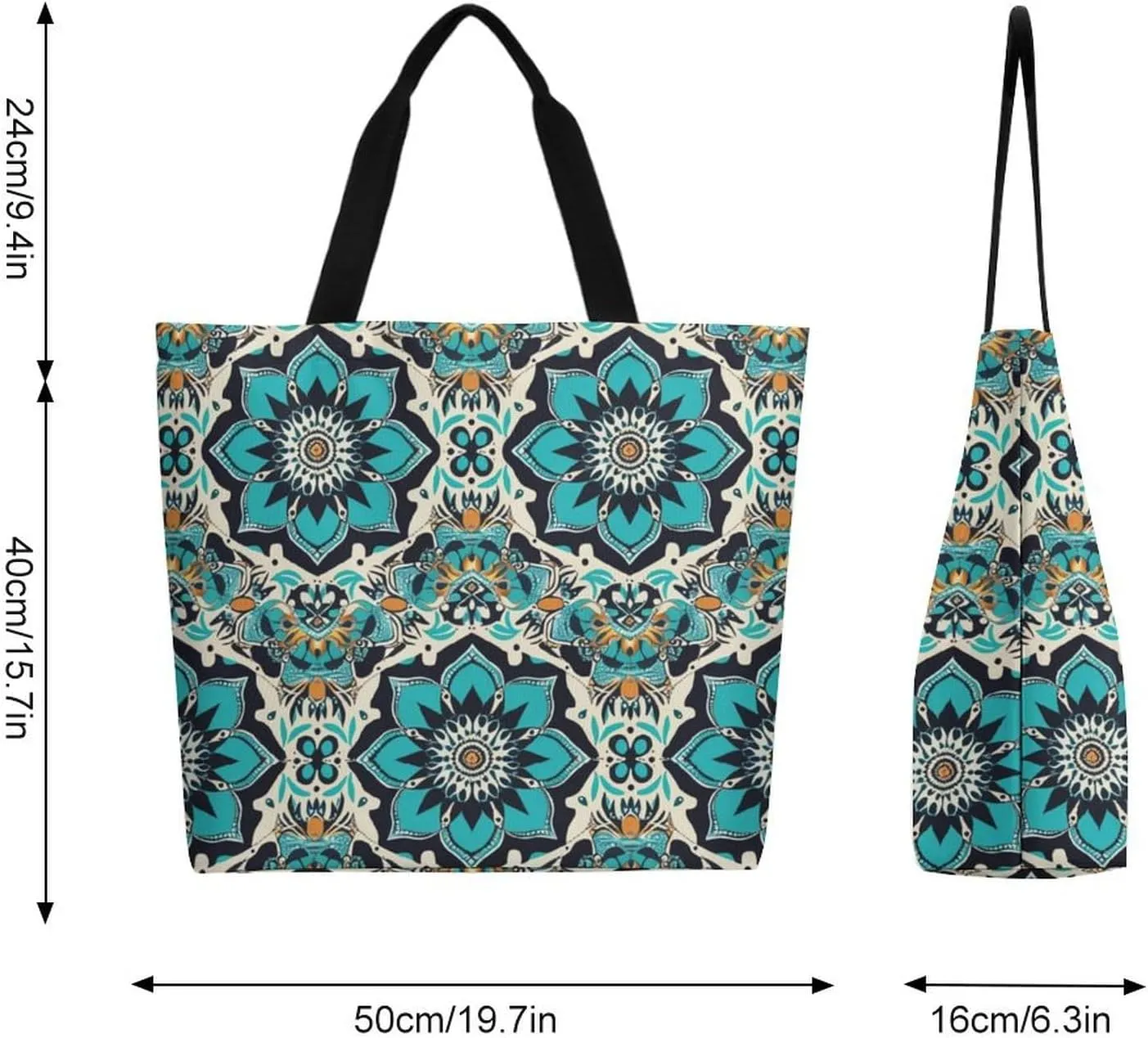 Canvas Tote Bag Large Women Casual Shoulder Bag Handbag Reusable Beach Shopping Grocery Bag For Outdoors