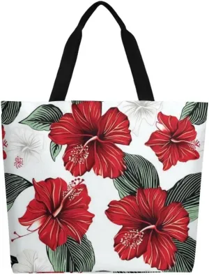 Canvas Tote Bag Large Women Casual Shoulder Bag Handbag Reusable Beach Shopping Grocery Bag For Outdoors