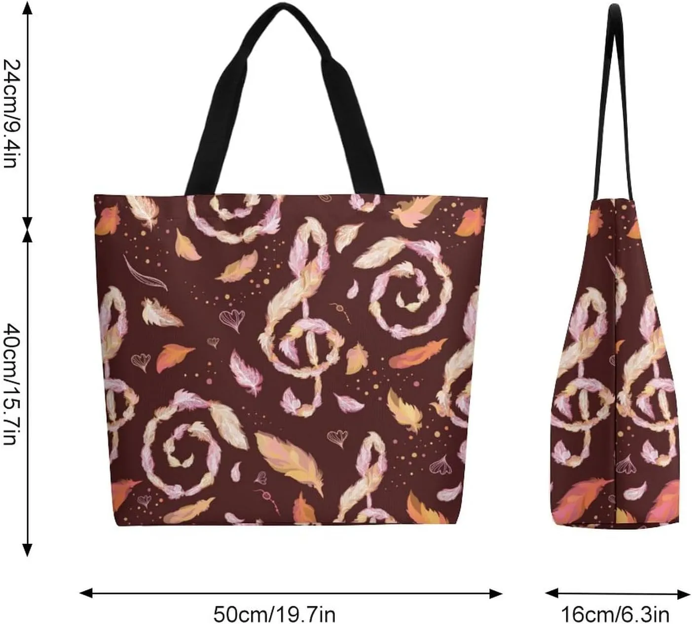 Canvas Tote Bag Large Women Casual Shoulder Bag Handbag Reusable Beach Shopping Grocery Bag For Outdoors