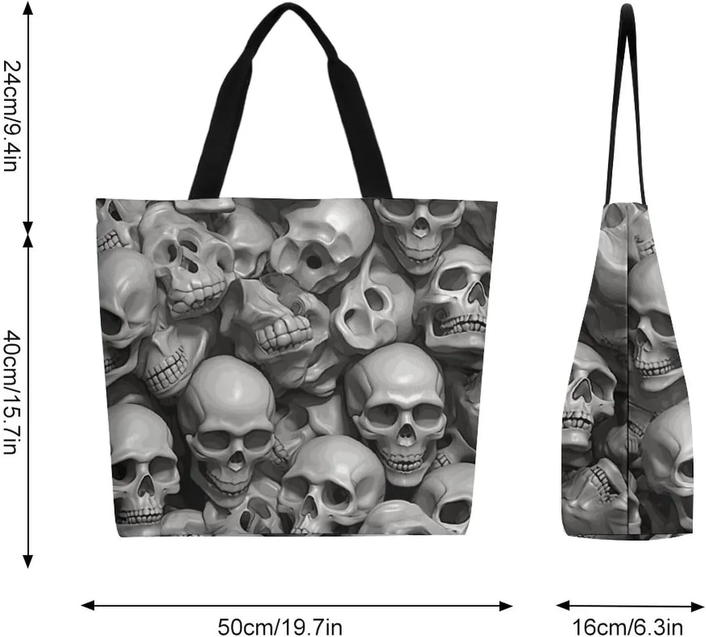 Canvas Tote Bag Large Women Casual Shoulder Bag Handbag Reusable Beach Shopping Grocery Bag For Outdoors