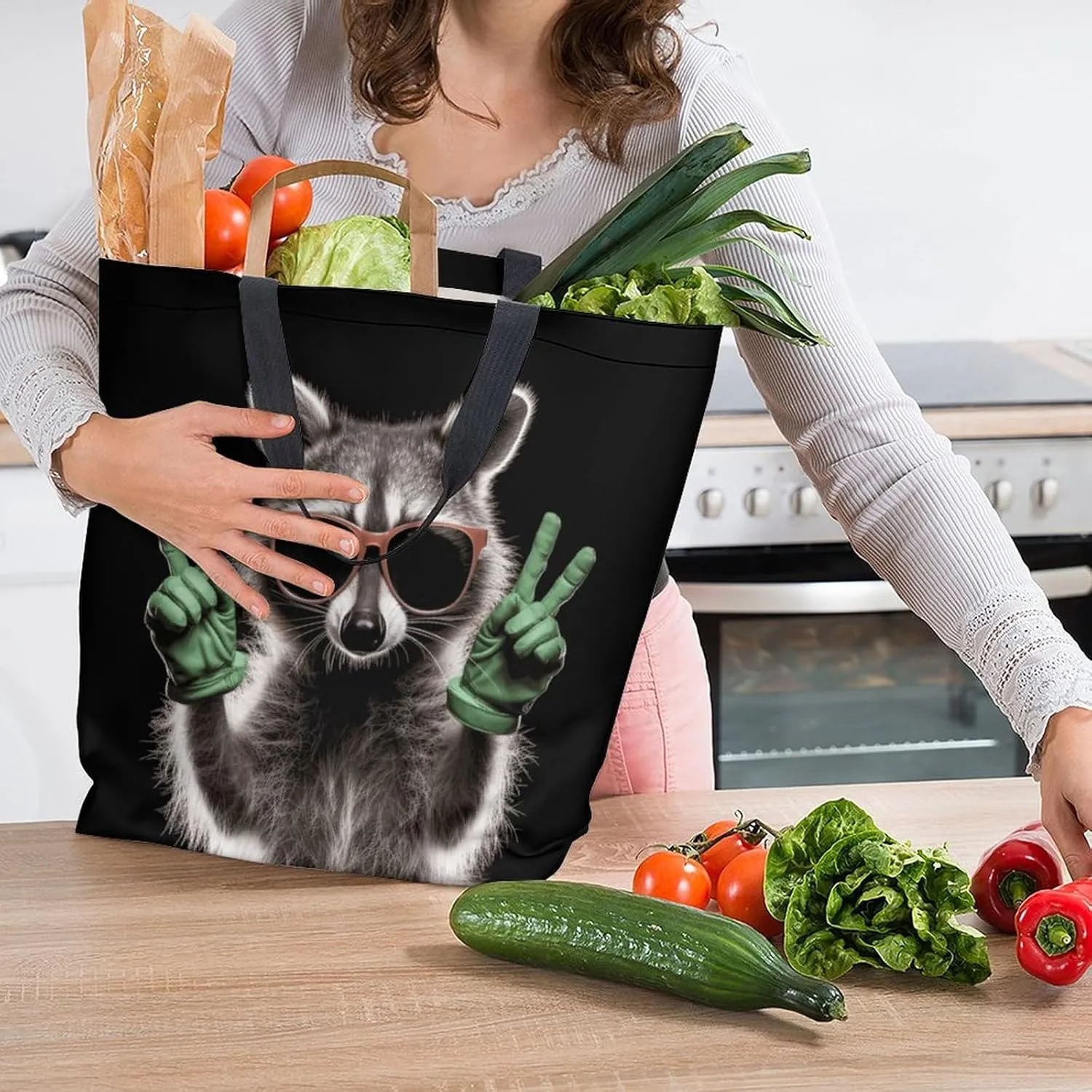 Canvas Tote Bag Large Women Casual Shoulder Bag Handbag Reusable Beach Shopping Grocery Bag For Outdoors
