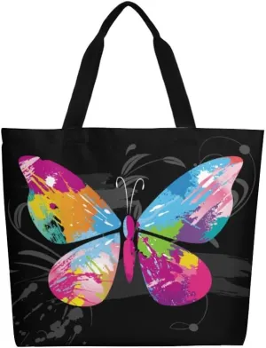 Canvas Tote Bag Large Women Casual Shoulder Bag Handbag Reusable Beach Shopping Grocery Bag For Outdoors