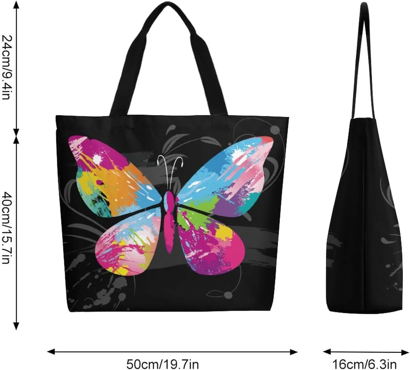 Canvas Tote Bag Large Women Casual Shoulder Bag Handbag Reusable Beach Shopping Grocery Bag For Outdoors