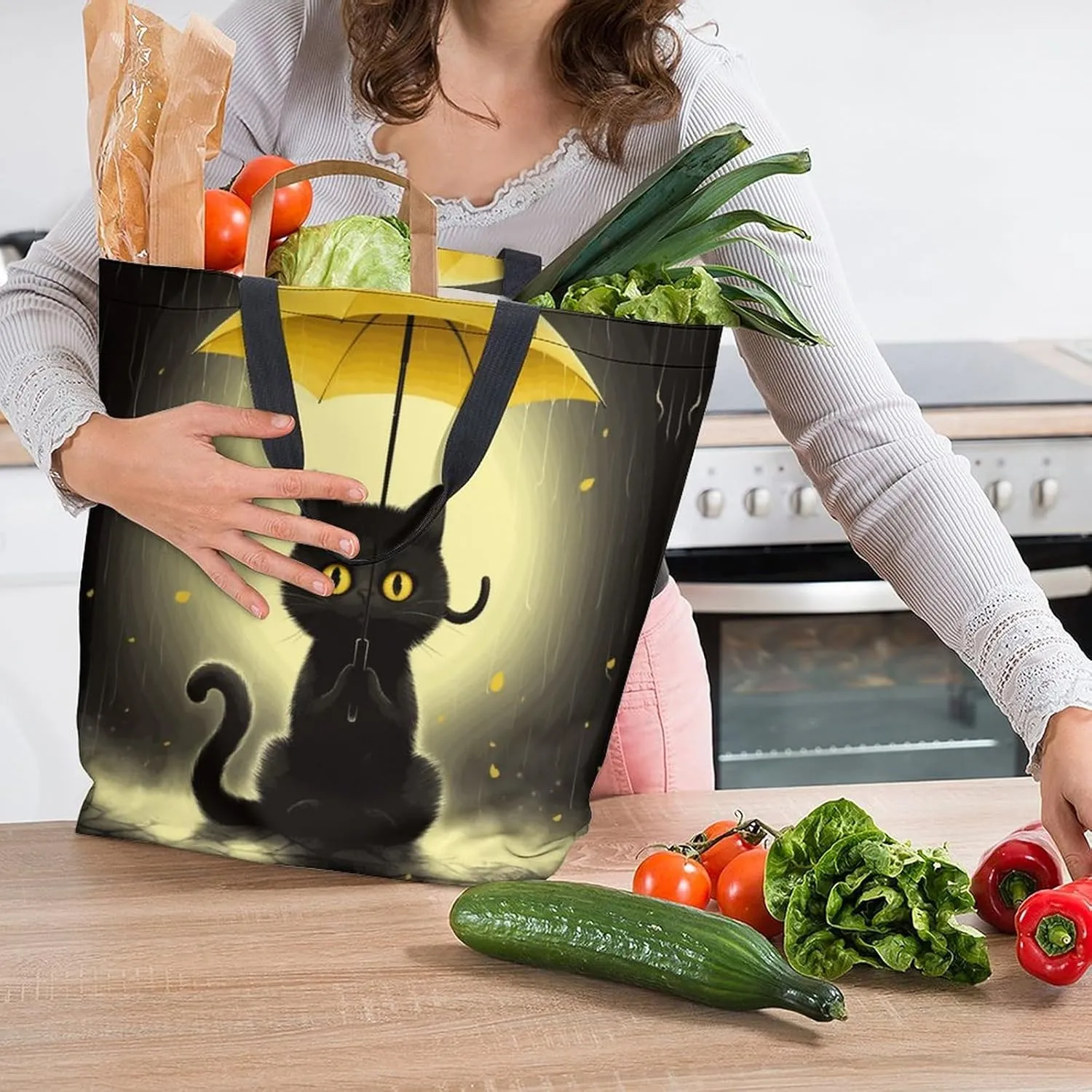 Canvas Tote Bag Large Women Casual Shoulder Bag Handbag Reusable Beach Shopping Grocery Bag For Outdoors